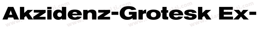 Akzidenz-Grotesk Ex字体转换